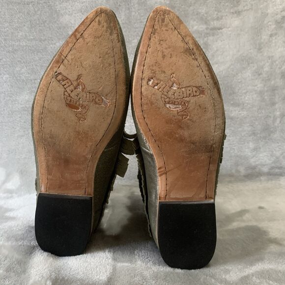 Freebird by Steven Tribe Boots Womens Size 6 Suede Embroidered Aztec Southwest - Picture 10 of 16